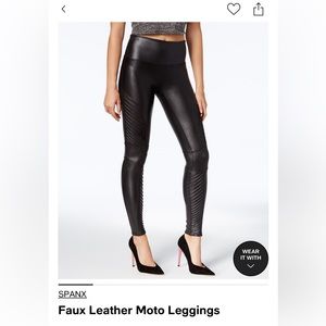 Spanx Leather Leggings